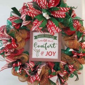 Comfort & Joy Christmas Wreath